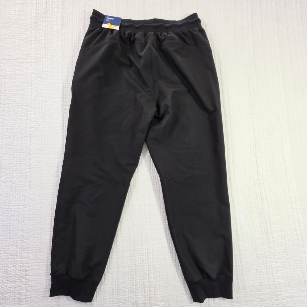 Old Navy StretchTech Joggers Mens Medium Black Water Repellent Stash Pocket NWT - Picture 2 of 12